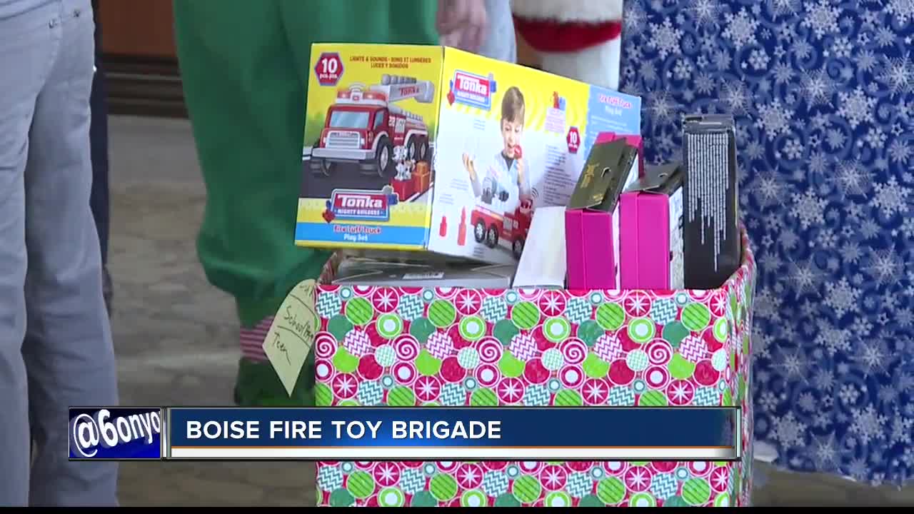 A local fire union and the Boise Fire Department brightened the day of some local children on Thursday. It was all part of the 10th Annual Boise Fire Toy Brigade.