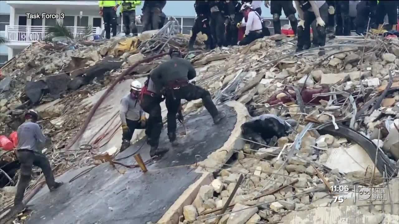 Death toll rises to 12; 149 people still unaccounted for in Surfside condo collapse