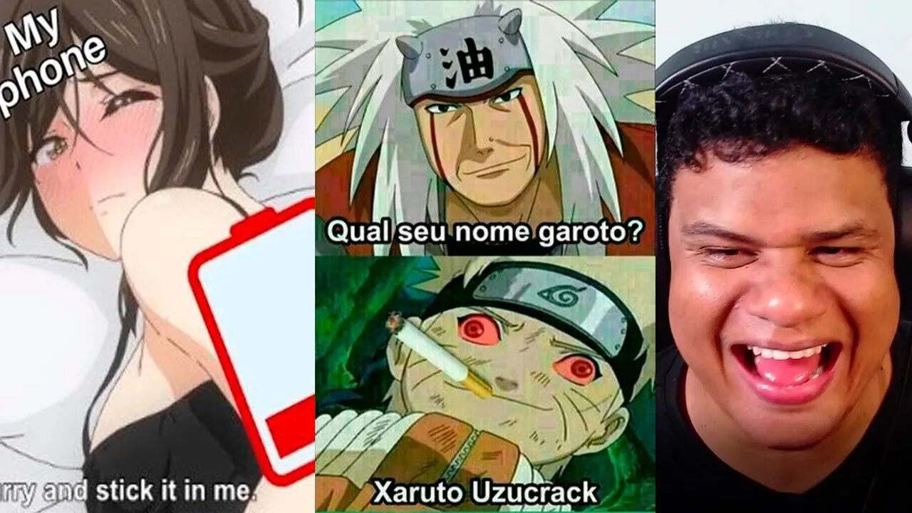 SE RIR 3 (❤️❤️​💔​) VEZES O VIDEO ACABA | TENTE NÃO RIR 1# | React Anime Pro