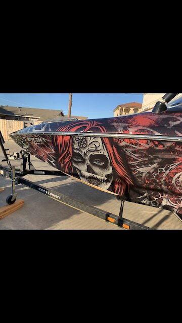My boats new colors, wrap.