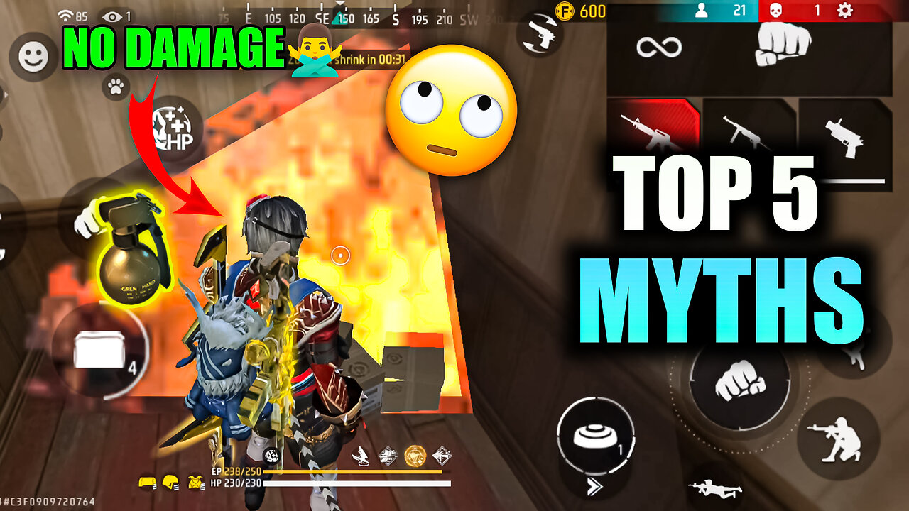 Top 5 Myths In Free Fire|Free Fire Top Myths|Part 3|Bot Sanju