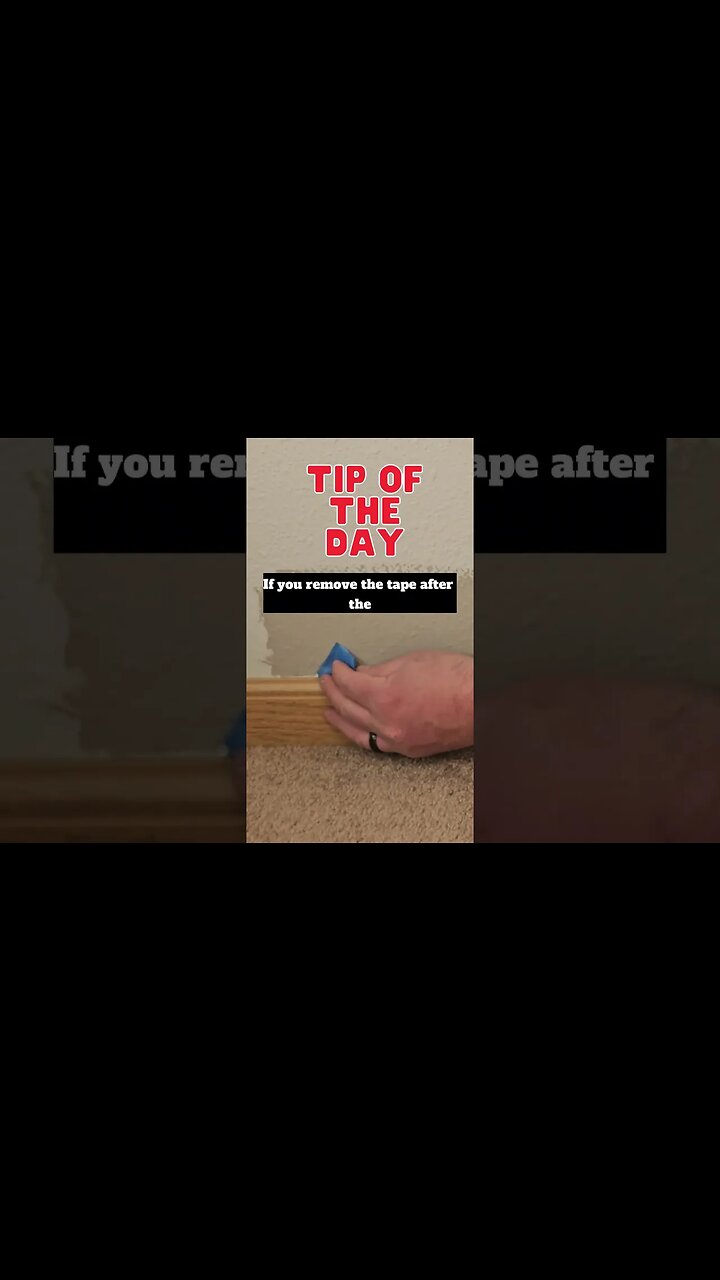 DIY Tip of the Day: Removing Painters tape #shorts