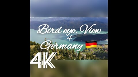 4K Bird Eye view of Germany#Mind Relaxing video and sound for peace of mind