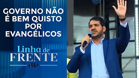 Representante de Lula é vaiado durante evento Marcha para Jesus | LINHA DE FRENTE