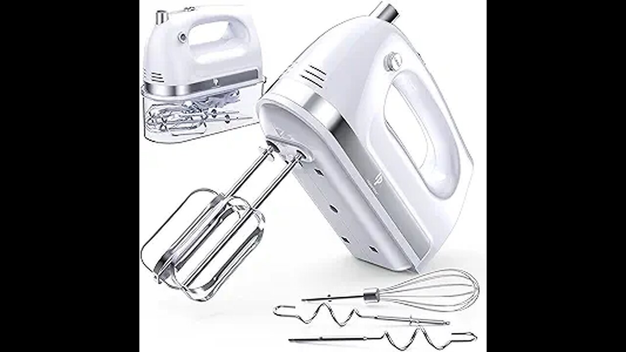 Lord Eagle Hand Mixer Electric, 400r handheld Mixer for Baking Cake Egg Cream Food Beater