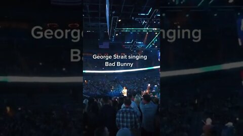 George Strait singing Bad Bunny Video By britt nayys