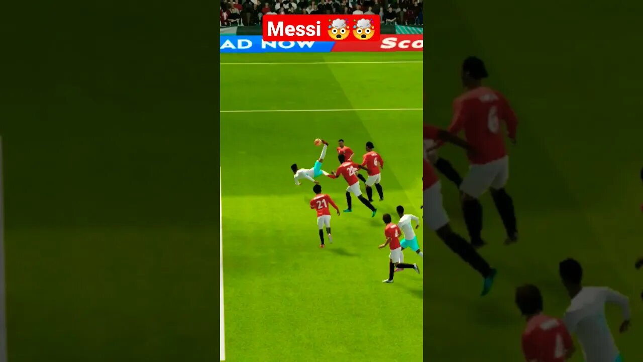 DLS 23 🚨🤯 MESSI CRAZY BICYCLE KICK GOAL #dls23 #haaland #fifa23 #messi #ronaldo