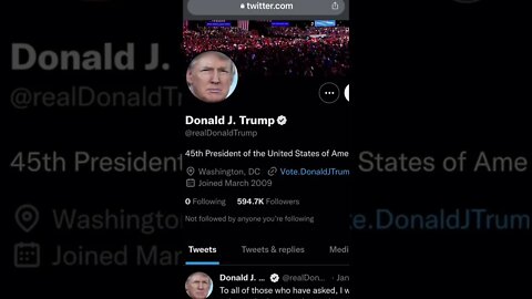 SO This Happened: #donaldtrump is Back on #twitter #short