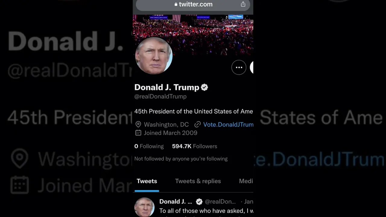SO This Happened: #donaldtrump is Back on #twitter #short
