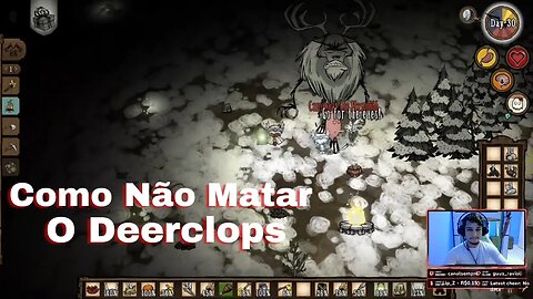 Como Não Matar O Boss Deerclops em DST / 3 Doença Matando O Boss kkkk gameplay corte da live