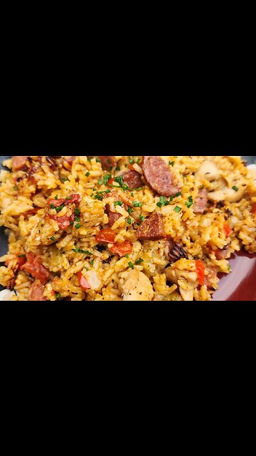 Cajun Chicken and Sausage Jambalaya!!