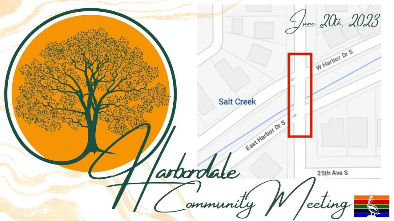 Community Meeting. The Harbordale Neighborhood Association June 20th, 2023