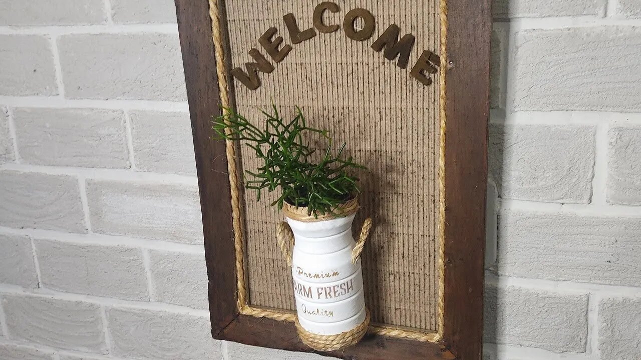 Quadro Decorativo Reciclado - [Diy Artesanato]