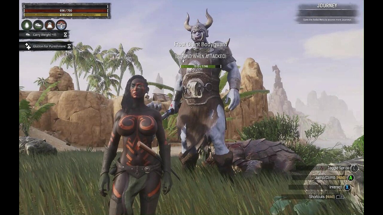 Conan Exiles, update 2 09, Leveling up frost giant, busty, Boobs, breast expansion, silicone boob