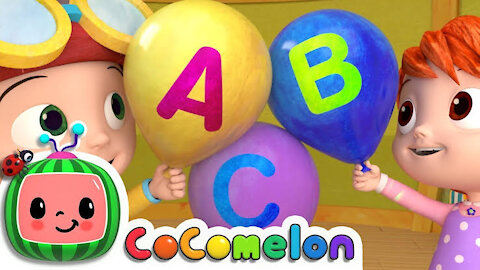 ABC Song with Balloons | CoComelon Nursery Rhymes & Kids Songs