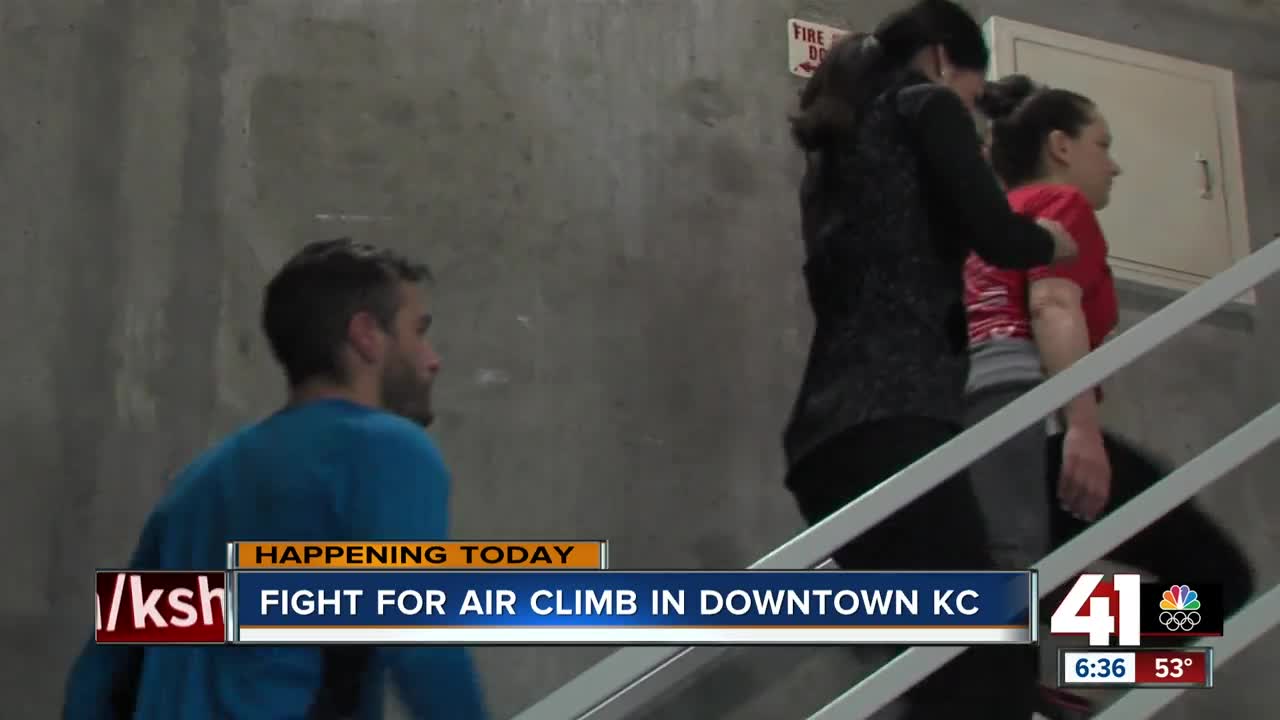 Fight for Air Climb in downtown KC