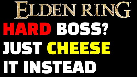 How to AFK and CHEESE the Draconic Tree Sentinel in Elden Ring