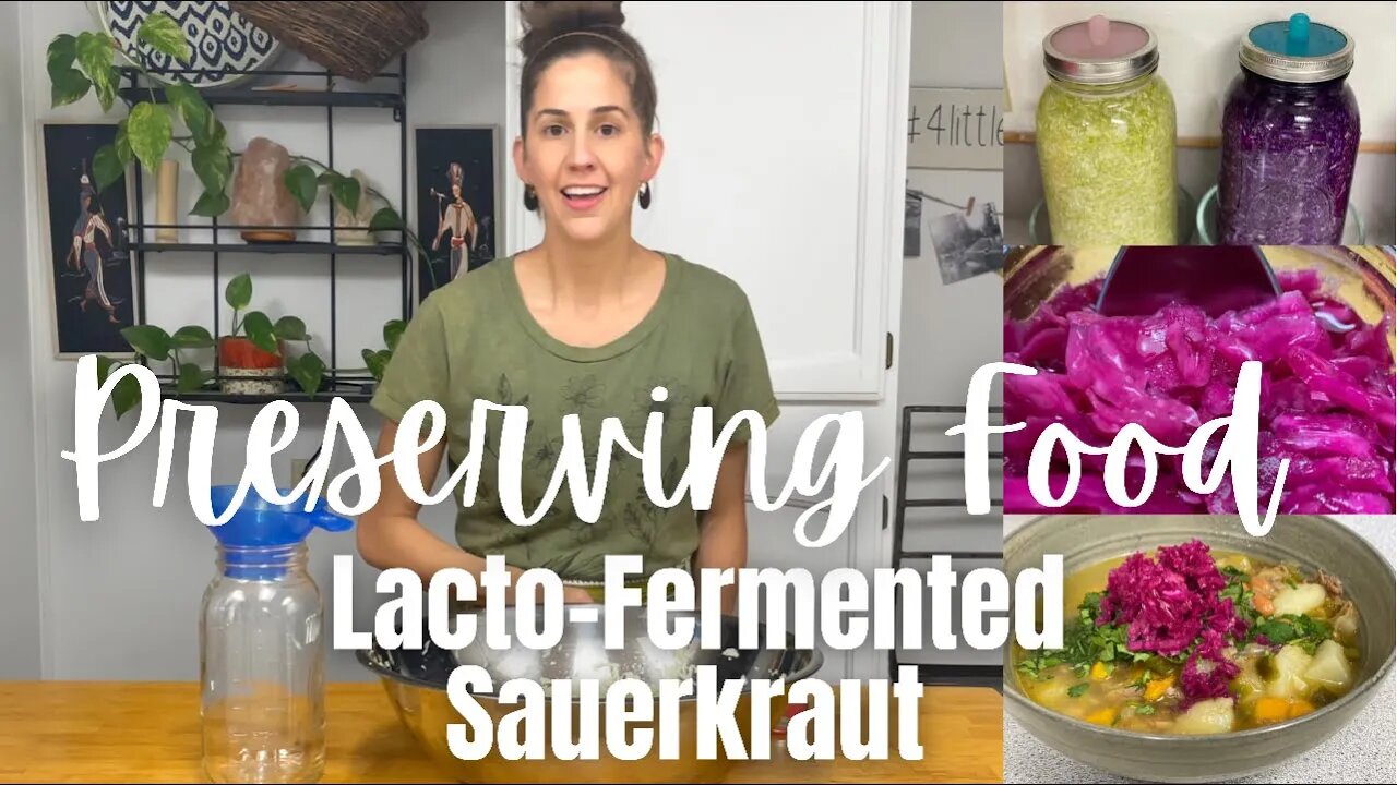 Lacto Fermented Sauerkraut Recipe | Nourishing Probiotic Rich Vegetable Side for Every Meal