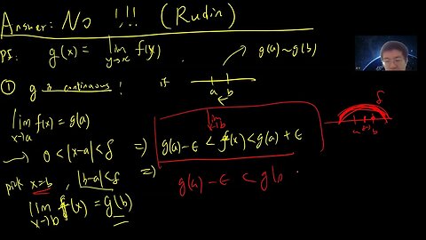 Is there a function having a limit at every point while being nowhere continuous