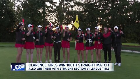 Clarence girls golf wins 100th straight match