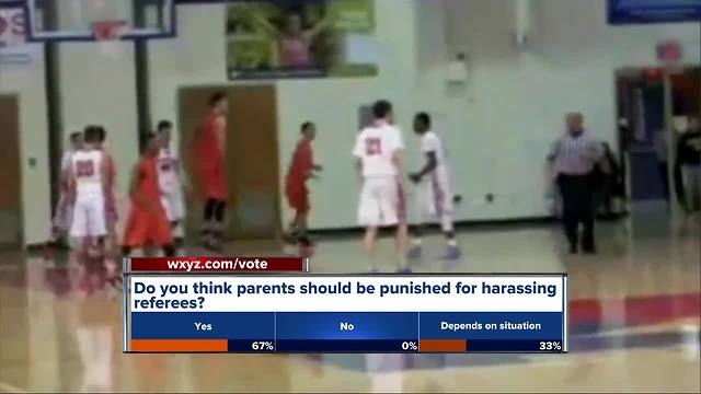 Should parents be punished for harassing referees?