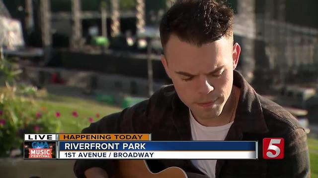 Sammy Arriaga Performs Before CMA Fest