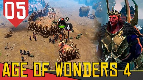 Grande BATALHA DE CERCO - Age of Wonders 4 Valley of Wonders #05 [Gameplay PT-BR]