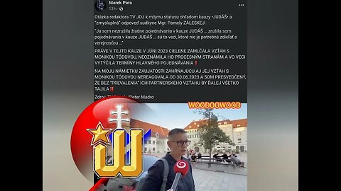 Marek Para reaguje na Pamelu Záleskú: „Ja som nezrušila žiadne pojednávania v kauze JUDÁŠ.“ 17.8.23