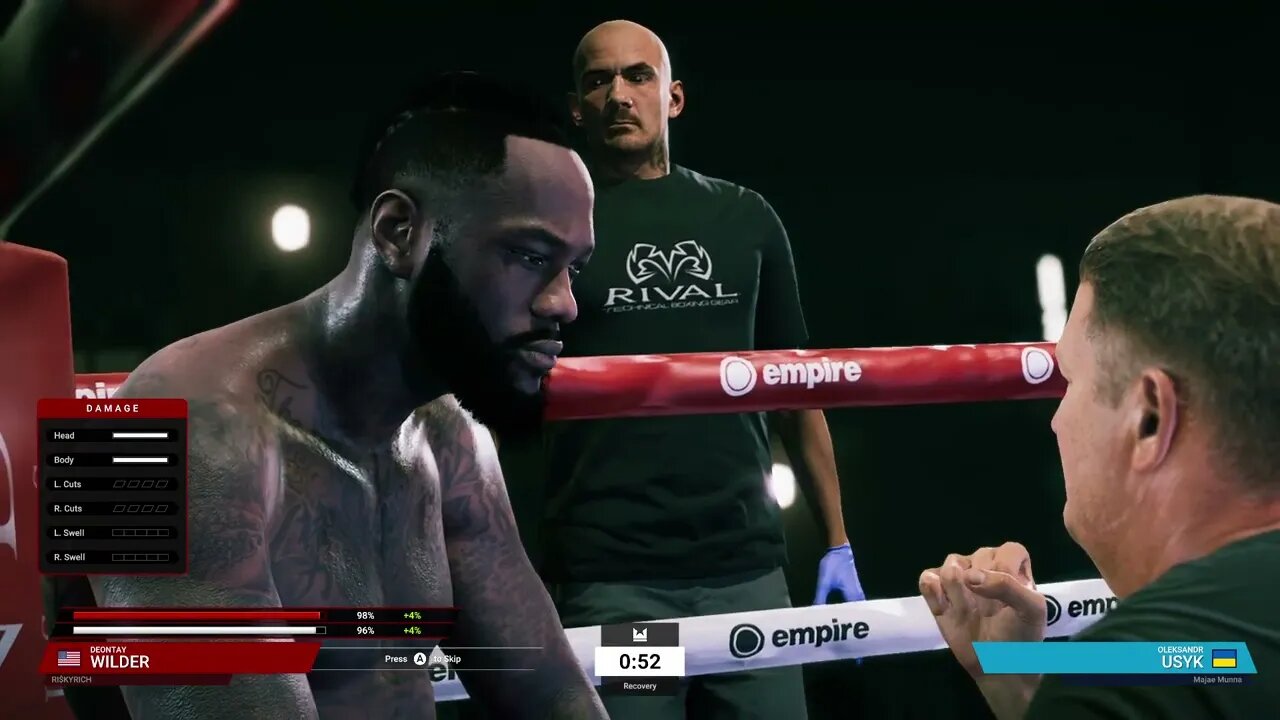 Undisputed Boxing Online Ranked Gameplay Deontay Wilder vs Oleksander Usyk (Chasing Platinum)