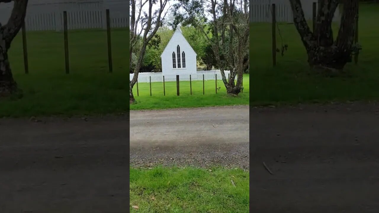 Fake church at Man O War Bay.