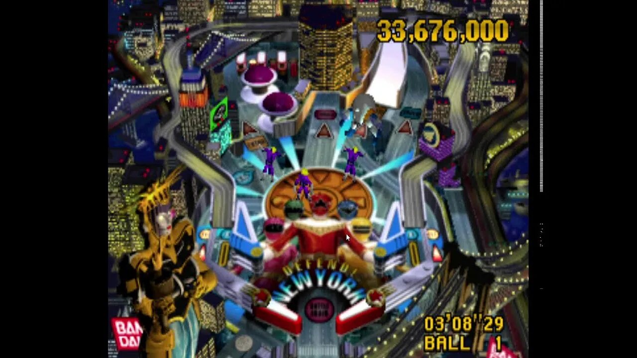 Power Rangers Zeo: Full Tilt Battle Pinball (PS1) Playthrough