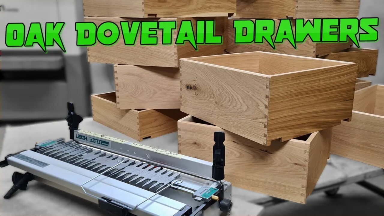 Making Oak Dovetail Drawers