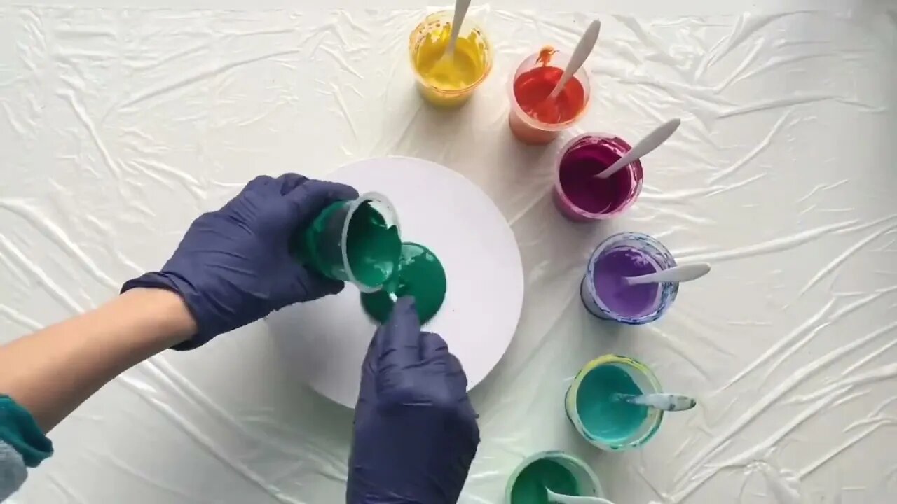 FLUIDART EYE STEP BY STEP painting tutorial