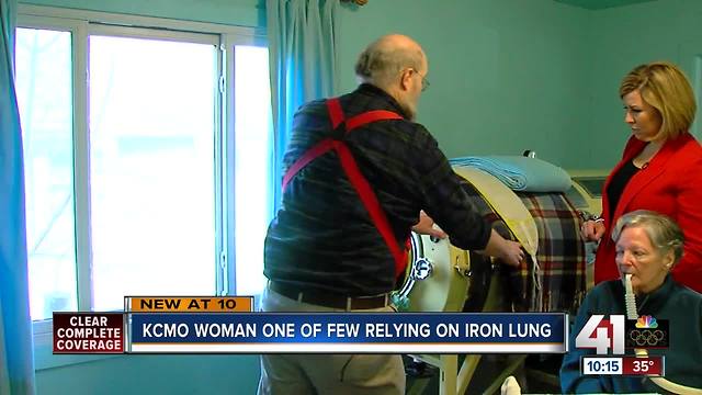 KCMO woman one of few relying on iron lung