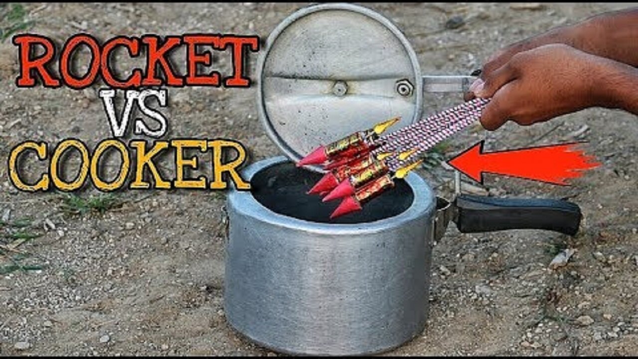 We Put Rocket in Pressure Cooker - Experiment With Rocket