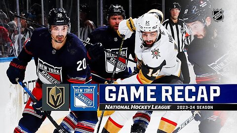 NHL Game Recap: Rangers vs Golden Knights 2 - 5