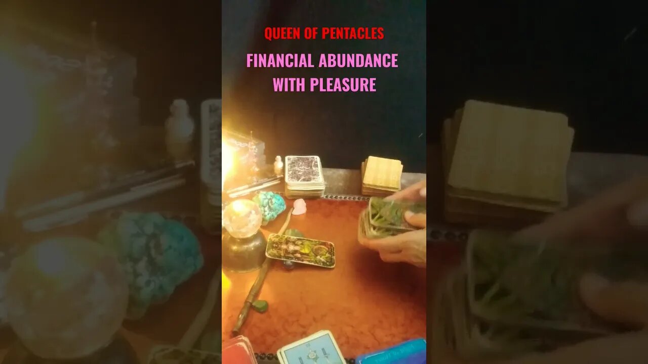 PLEASURE WITH ABUNDANCE ☆☆♧♧QUEEN OF PENTACLES $☆TAROT#magick #asmrantistress #dailytarotreading