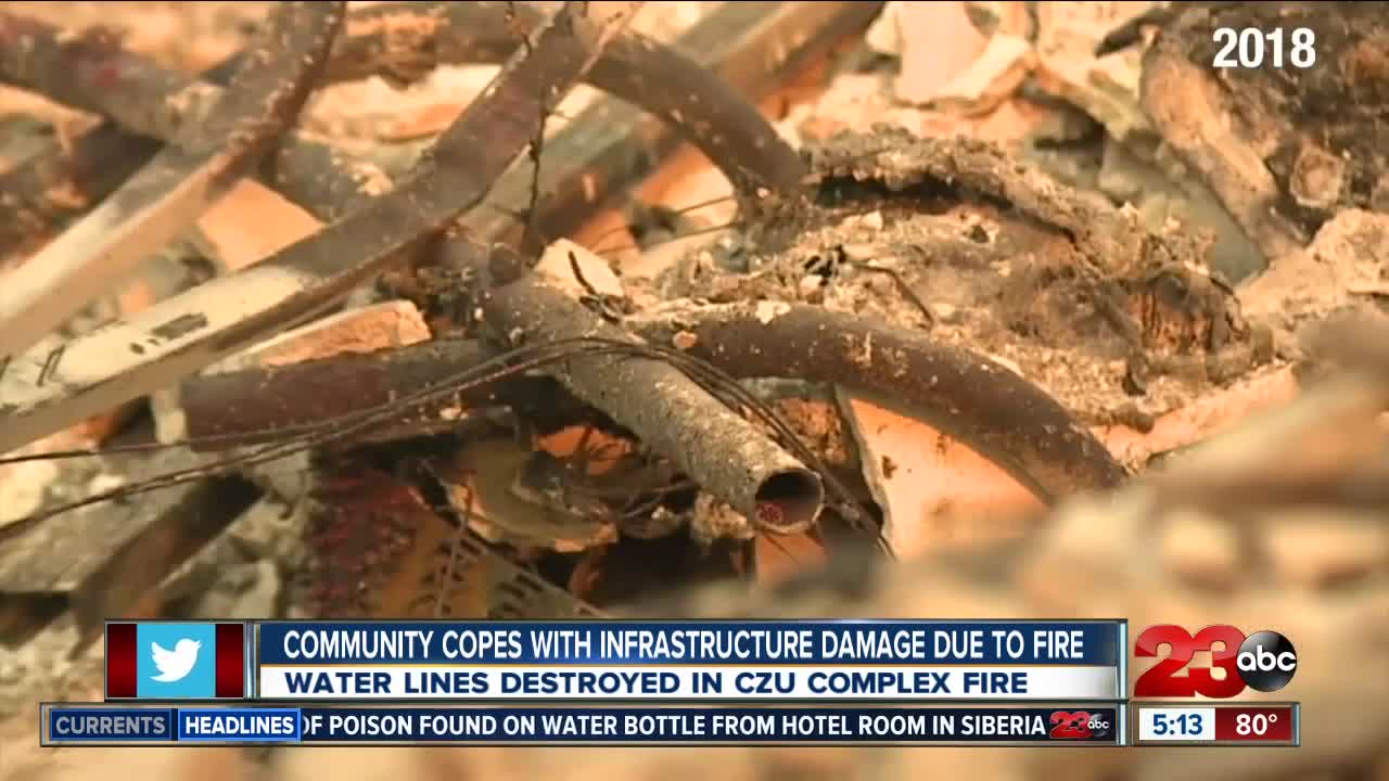 Community copes with infrastructure damage due to fire