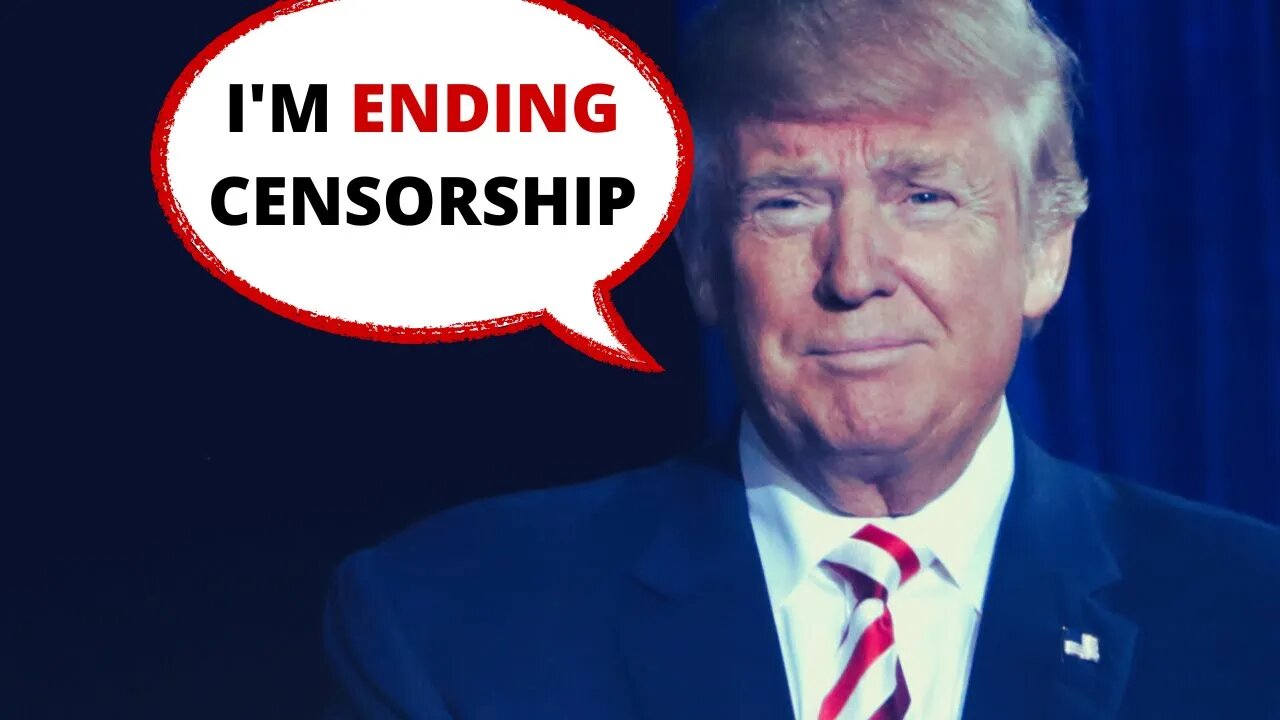 HUGE! Trump Announces Plan To End Big Tech Censorship