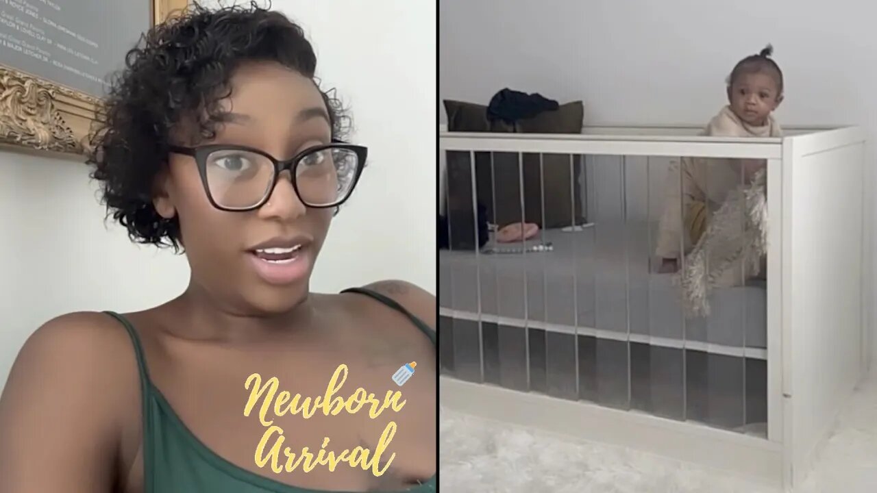 Gunplay & Vonshae's Daughter Osanna Stands In The Bed For The 1st Time & Mom Is Worried! 😱