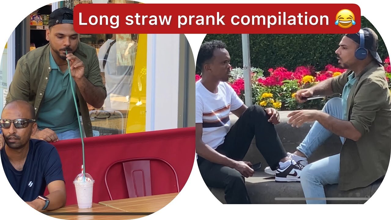 Long straw prank compilation 2022(joker pranks)#funny #comedy