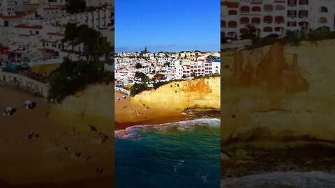 CARVOEIRO Beach in Algarve, PORTUGAL