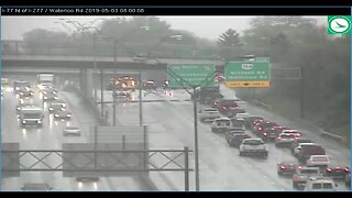 I-77 northbound in Akron closed