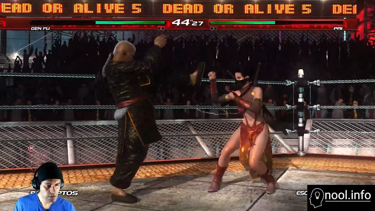 ¡Haciendo ejercicio y jugando Dead or Alive 5 en nool.info!