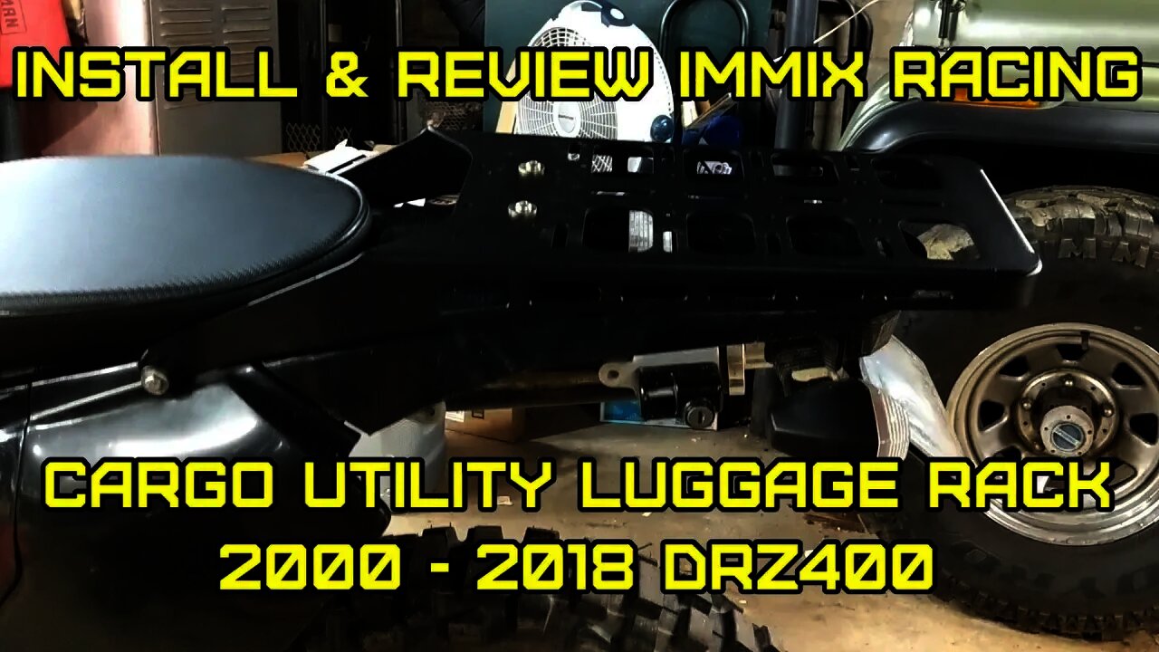 DRZ400 IMMIX racing cargo rack Luggage Carrier Utility Rear Tail Holder DRZ400 install review