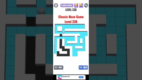 Classic Maze Game Level 236. #shorts