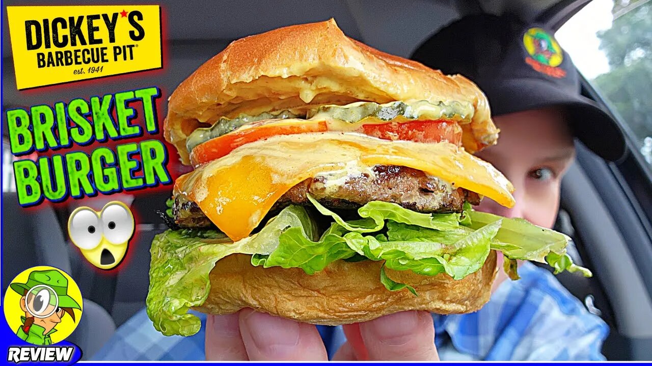 Dickey's® BRISKET BURGER Review ♨️🍖🍔 Texas BBQ...BURGER?! 🤔 Peep THIS Out! 🕵️‍♂️