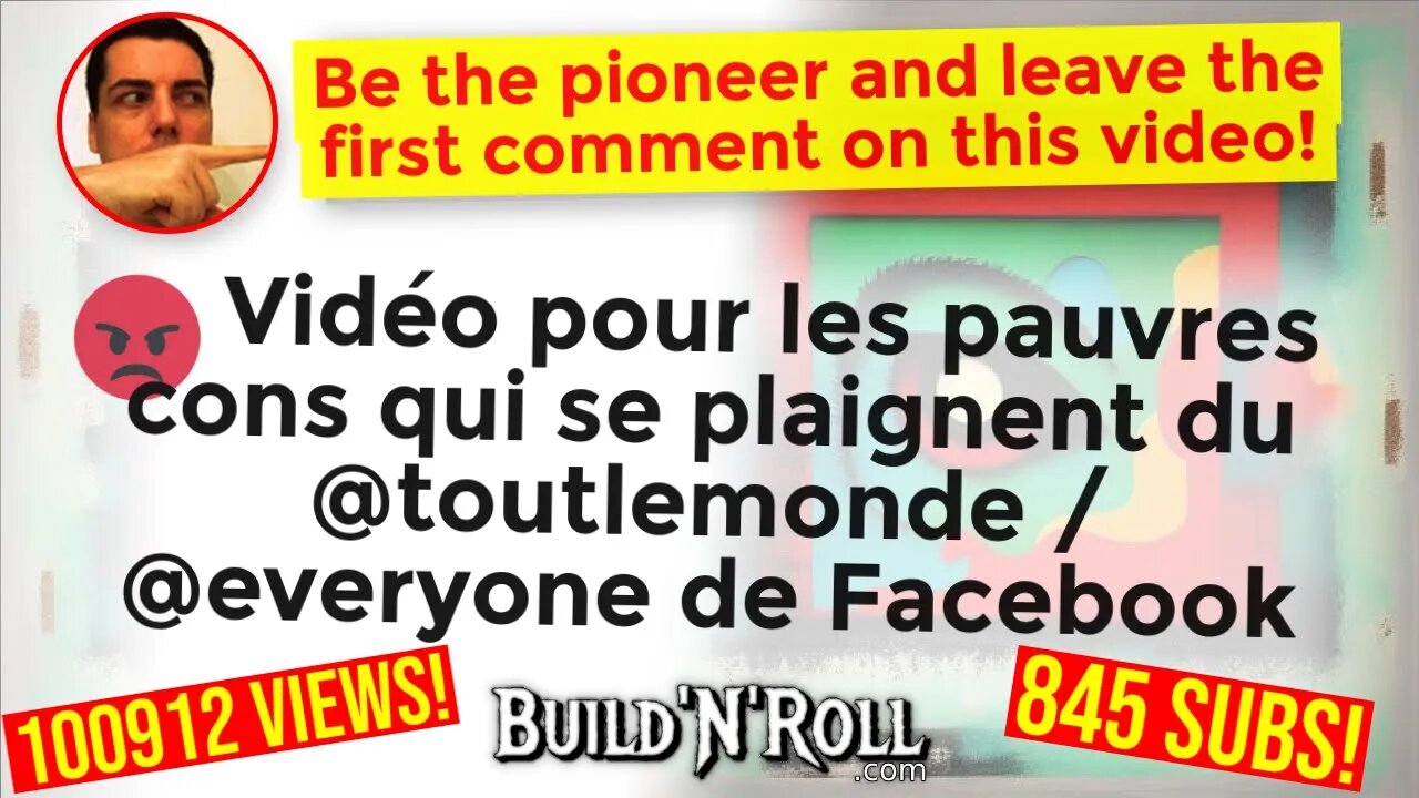 😡 Vidéo pour les pauvres cons qui se plaignent du @toutlemonde / @everyone de Facebook