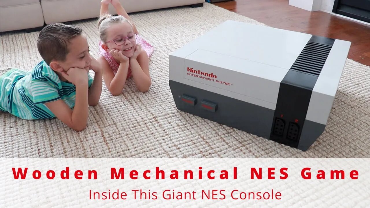 What NES Game Did I Build Inside This GIANT Classic NES Console? | Woodworking | DIY Project