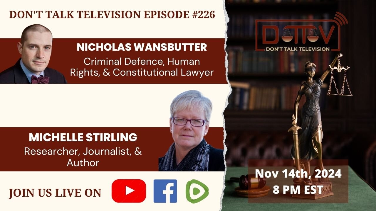 ⚖️DTTV 226⚖️| Live Q&A with Researcher, Journalist, & Author, Michelle Stirling